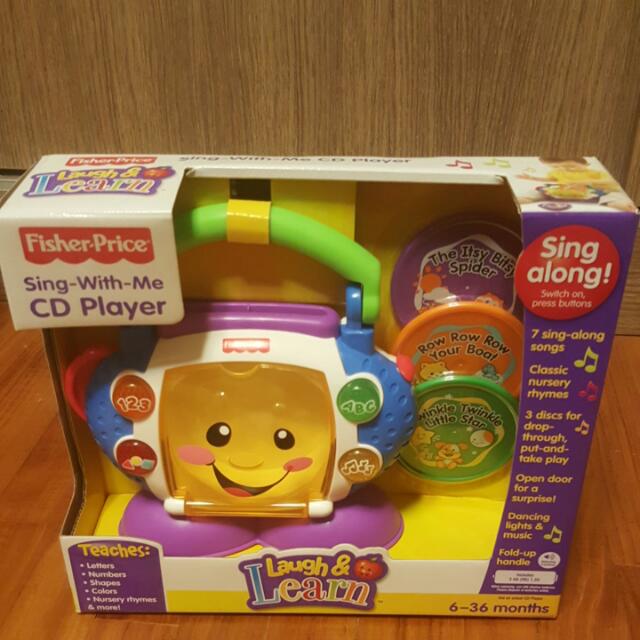 Fisher price sing with me cd player on sale