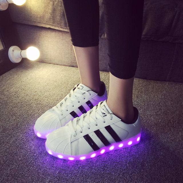 adidas super star led