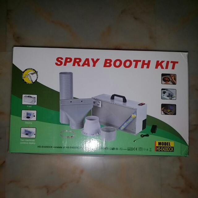 New Spray Booth Kit gundam Models, Hobbies & Toys, Toys & Games on Carousell