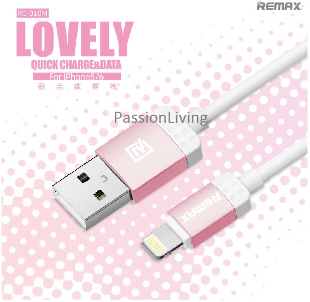 100% Authentic Remax Lovely Quick Charge & Data Cable For iPhone 5s/5c/6/6plus/Samsung63208333302019111