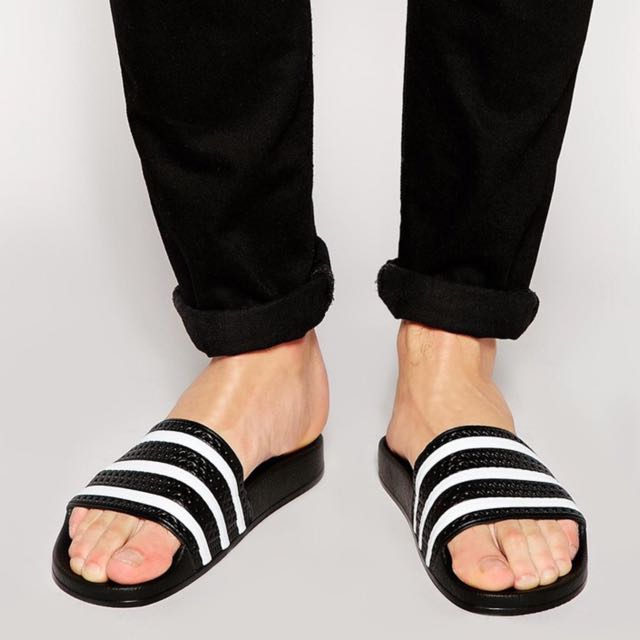 adidas Originals Adilette Sliders Authentic Men s Fashion