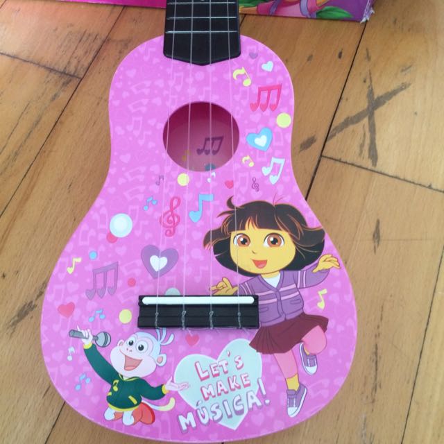 Dora The Explorer Ukulele, Hobbies & Toys, Toys & Games on Carousell