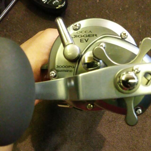 Ocea Jigger Ev Shimano 3000pg, Sports Equipment, Fishing on Carousell
