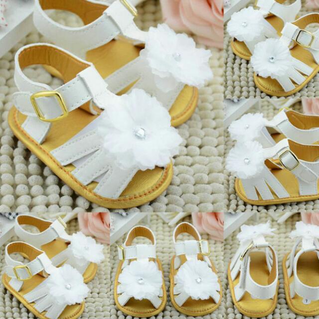White soft sole baby shoes online