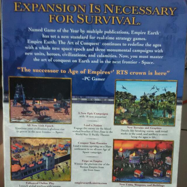 Empire Earth 1 & Empire Earth 1 Expansion Pack (Reserved), Hobbies & Toys, Toys & Games on Carousell
