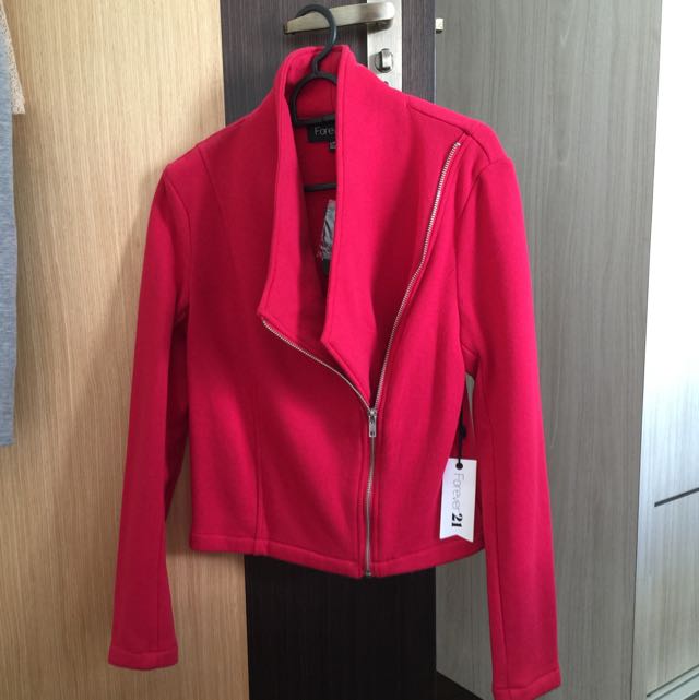 Forever 21 red jacket on sale