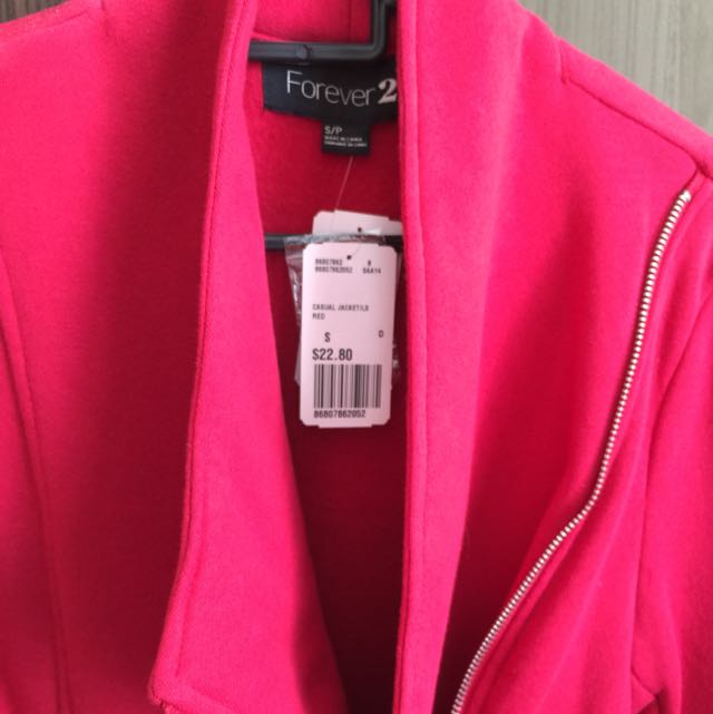 Forever 21 Red Jacket Women s Fashion Coats Jackets and Outerwear on Carousell