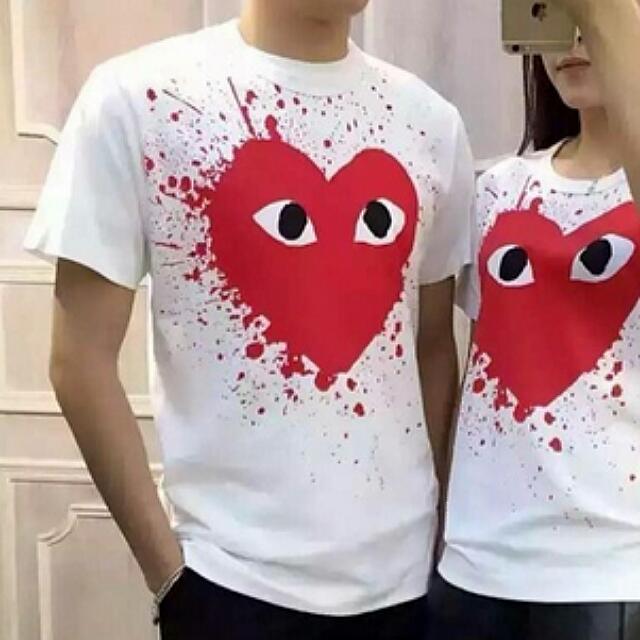 Cdg splatter tee discount