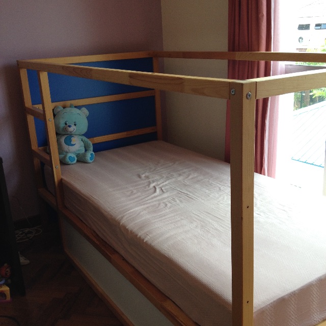 Reversible IKEA bunk bed with mattress, Furniture & Home Living