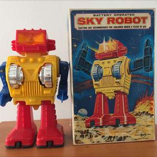 Vintage Sky Robot With Box