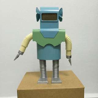Vintage Brazil Tin Robot