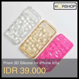 Silicone prism 3D case Casing For Iphone 4 4s 5 5s 6 6s