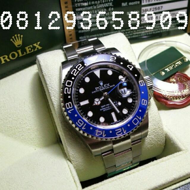 Jam Tangan Rolex Gmt Master Ii Blue Black Ceramik Batman Serba Serbi Di Carousell