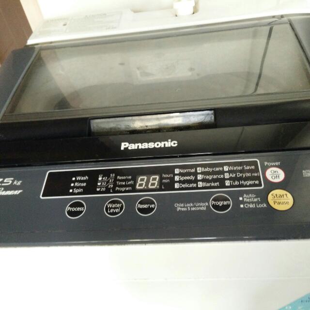Panasonic 7,5kg Top Loader Washing Machine, TV & Home Appliances