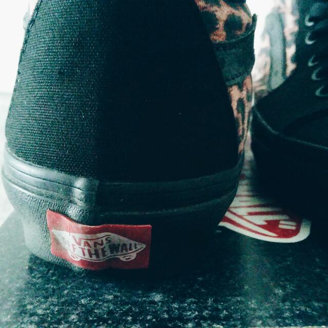 Vans Sk8 Hi Leopard Black TrueWhite Women s Fashion Footwear Sneakers on Carousell