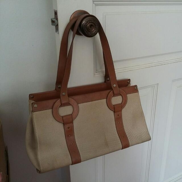 cole haan canvas tote