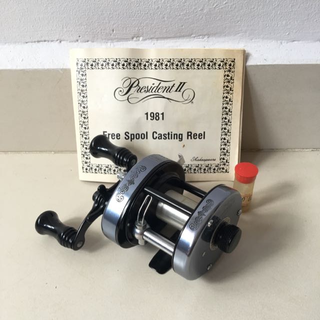 Vintage Shakespeare President II 1981 Baitcasting Reel, Sports