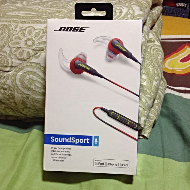 Bose Soundsport Red Colour In Ear Headphones Everything Else on Carousell