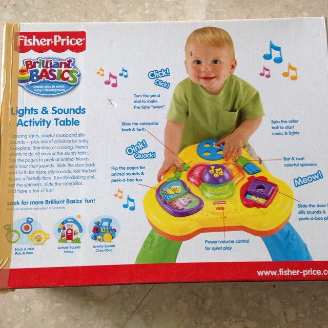 fisher price standing activity table