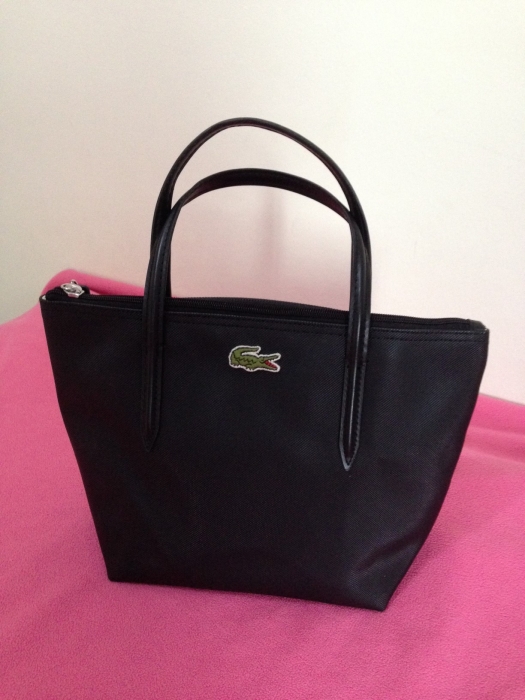 lacoste concept zip tote bag