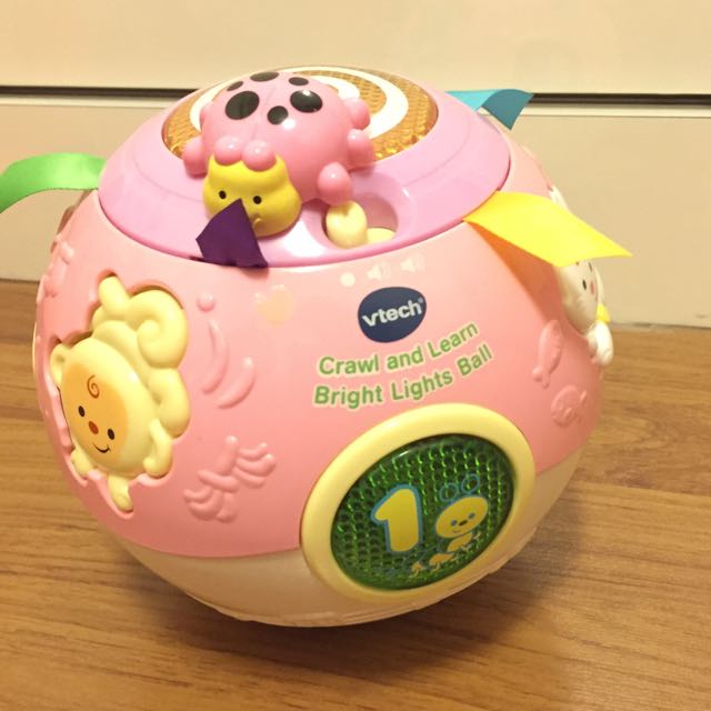 vtech crawl and learn ball pink