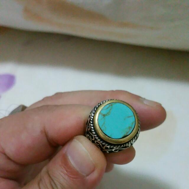 Turquoise stone with gold veins 2025