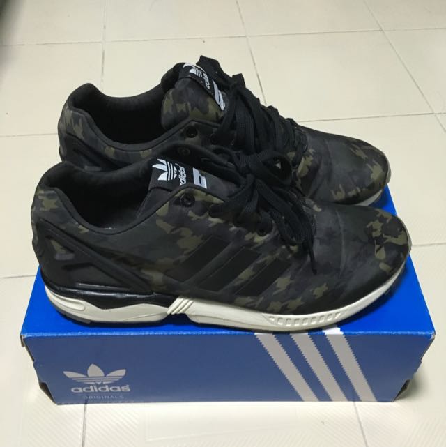 Adidas ZX Flux X Italia Independent ( Woodland Camo ) Size : Us 10.5, Men's  Fashion on Carousell