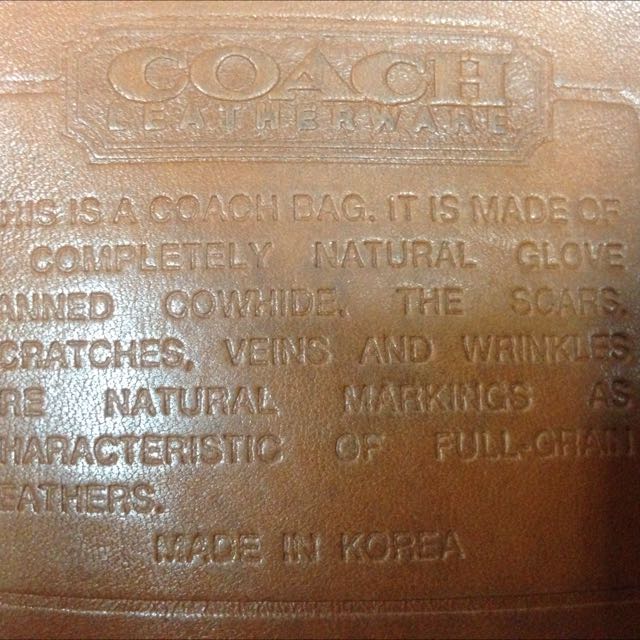 Coach bag made in korea store