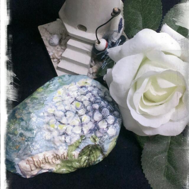 Hand made Decoupage paperweight., Hobbies & Toys, Stationery & Craft