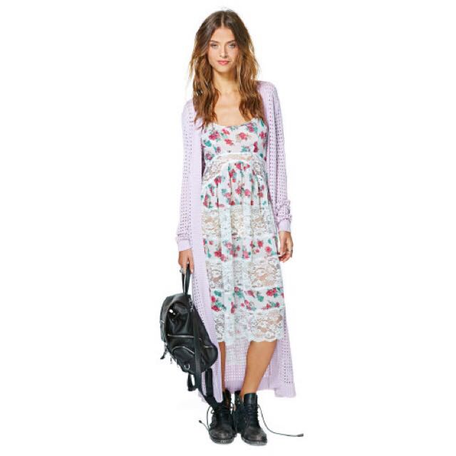 lilac cardigan nasty gal