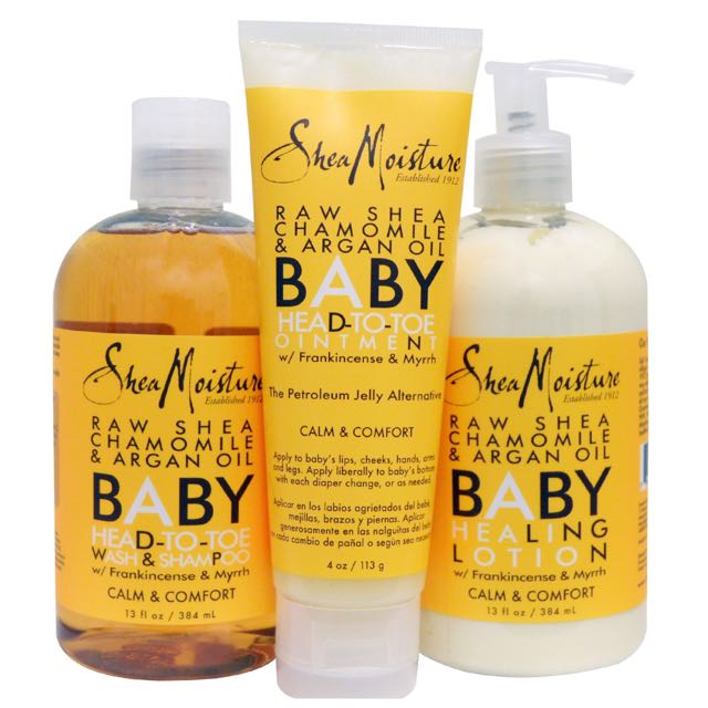 raw shea chamomile & argan oil baby