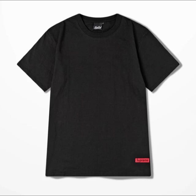 plain white supreme t shirt