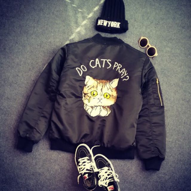 Cats in bomber jackets online