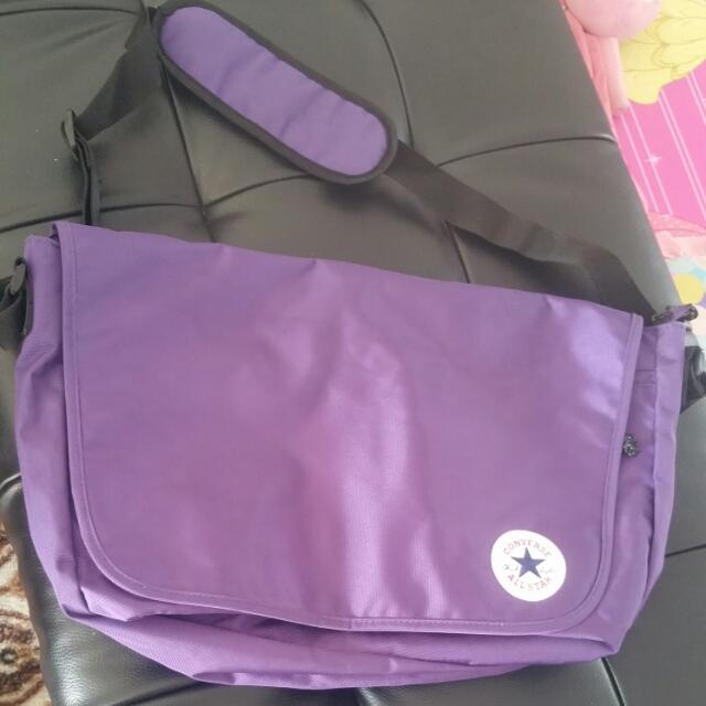 converse bag purple