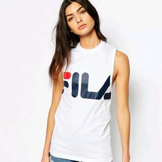 Fila Tank Tank With Oversized Logo
