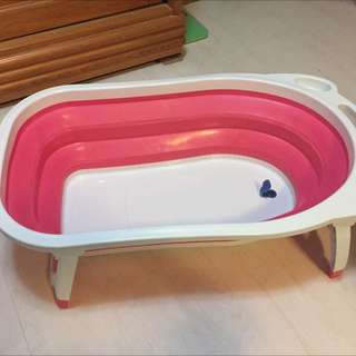 時尚寶寶折疊式浴盆（含浴網）