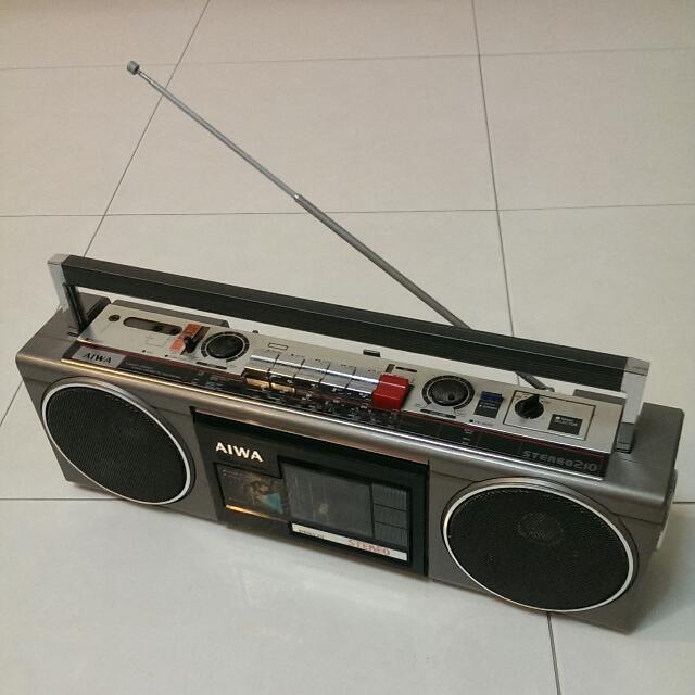 Aiwa BBTC-550MG Radio Cassette Portable avec CD, Bluetooth et USB