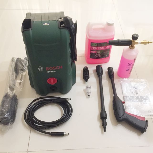 Aqt Bosch 33 10 Pressure Washer With Snow Lance And Woolies For