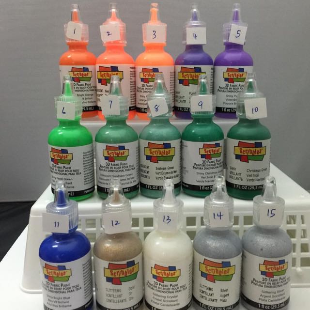 Scribbles 3d Fabric Paint Design Craft On Carousell