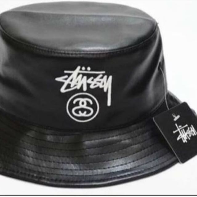 Stussy Leather Bucket Hat, Luxury on 