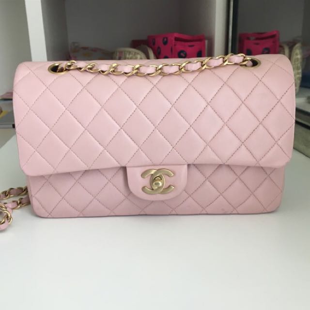 Chanel Classic Flap in Light Pink GHW - Flash Sale S$3,500, Luxury, Bags u0026  Wallets on Carousell