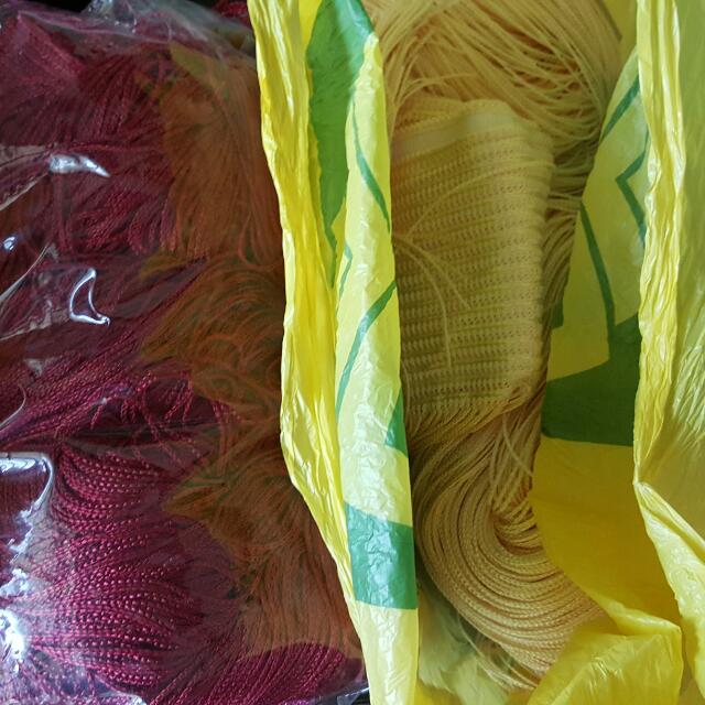 1m String Curtains Wine Cream And Brown Furniture On Carousell