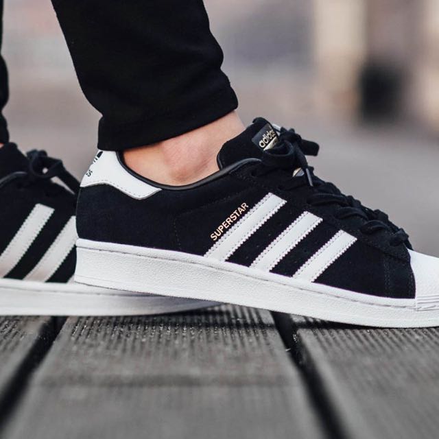 superstar suede black