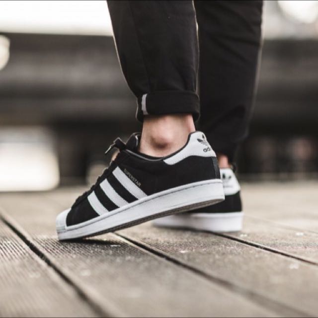 superstar suede black
