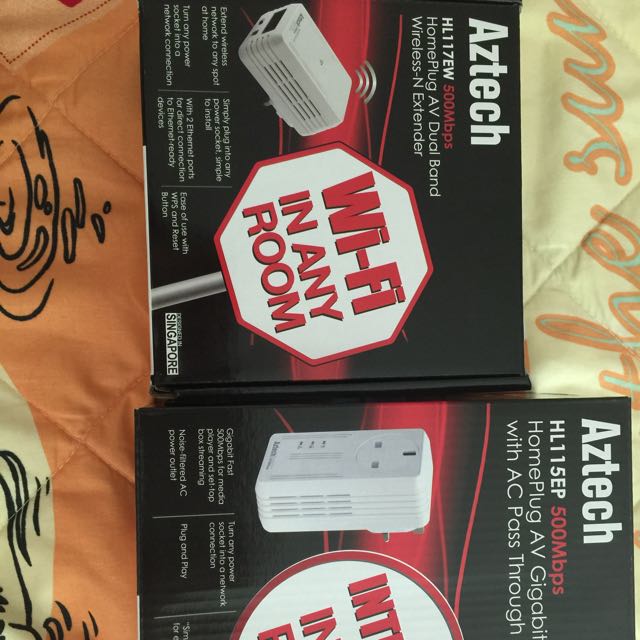 Aztech Homeplug AV 500Mbps, Computers & Tech, Parts & Accessories ...