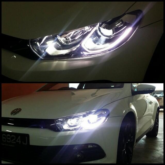 Argo 6000K LED Headlight Bulbs For VW Scirocco 2008-2017 – H7 Hi/Lo & Side Lights