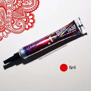 [AVAILABLE] Red Henna Tubes (Skin-Friendly)