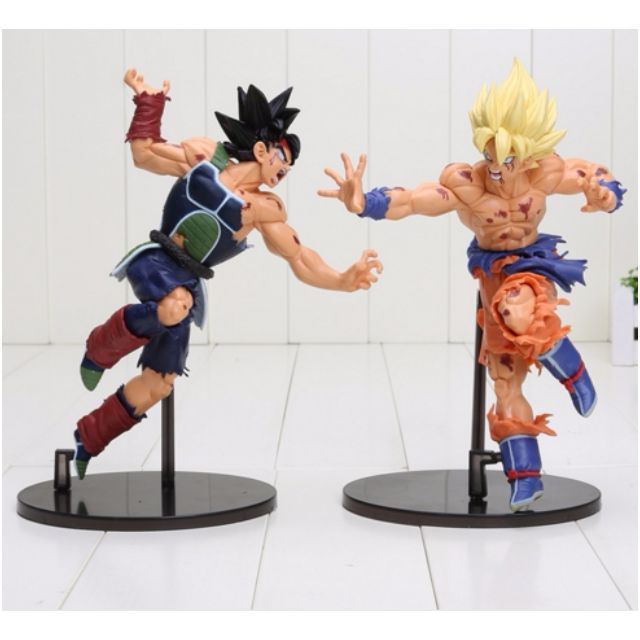 23cm Dragon Ball Z Super Saiyan Goku And Bardock Fighting