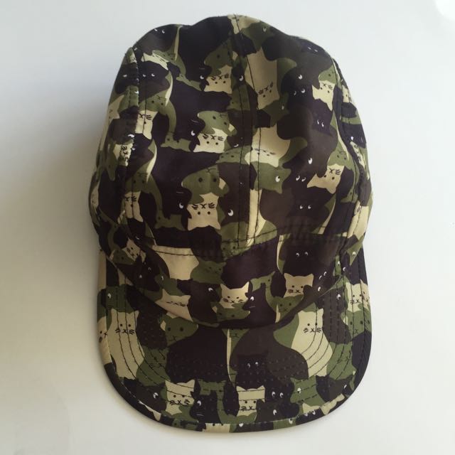 5 Panel Cap Camo Cat Print Men S Fashion On Carousell