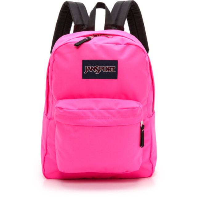hot pink jansport backpack